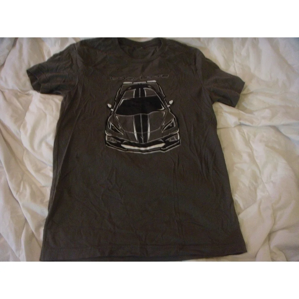 men's CORVETTE T-shirt grey small - Picture 1 of 4